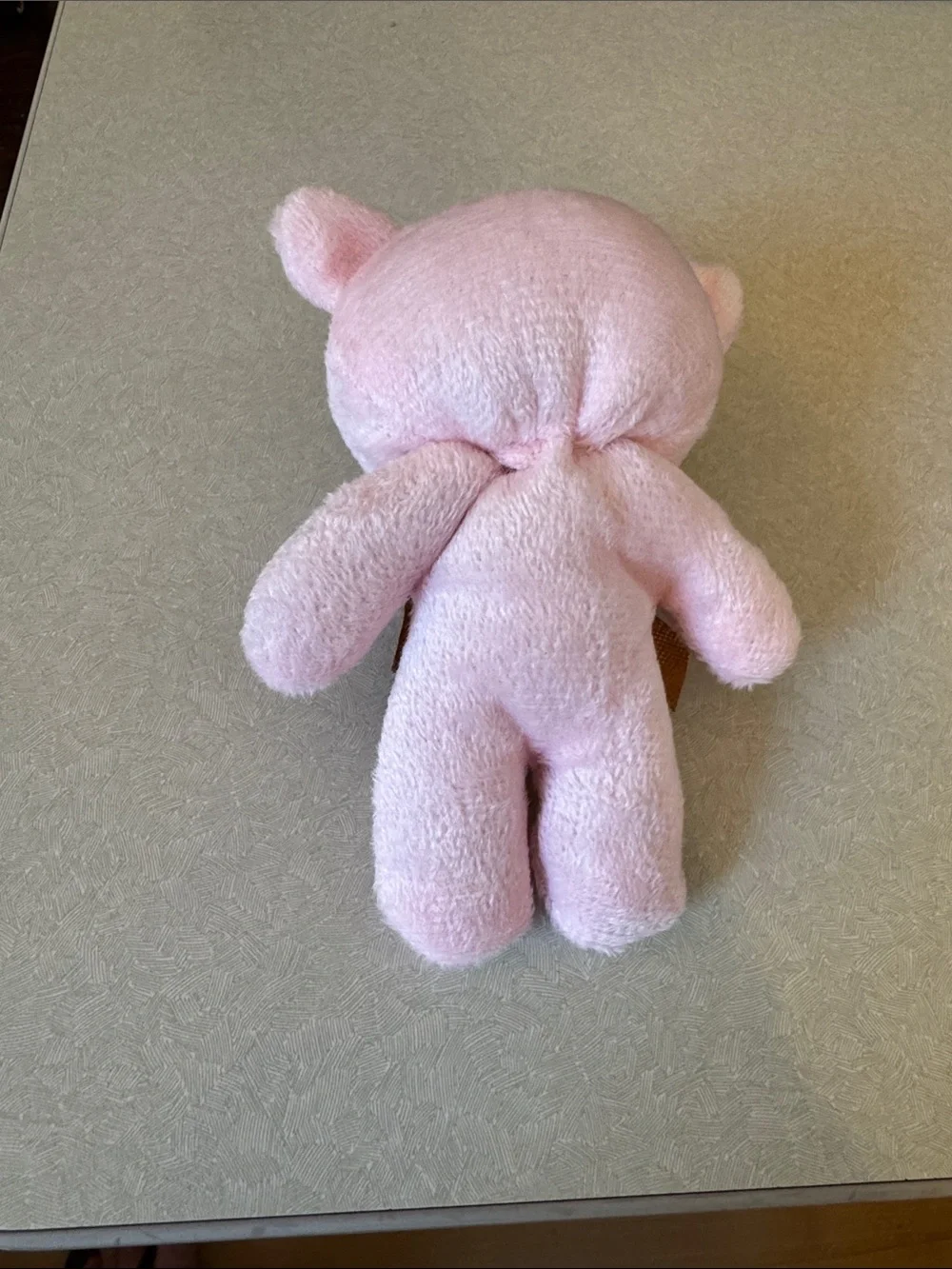 Light Pink Plush Bear Keychain